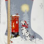 Large Winter Moon Stocking Panel