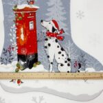 Large Winter Moon Stocking Panel