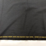 English Black Poly Wool Suiting