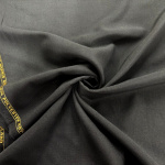 English Black Poly Wool Suiting