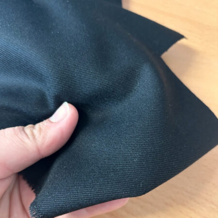 Black Poly Wool Teflon Suiting