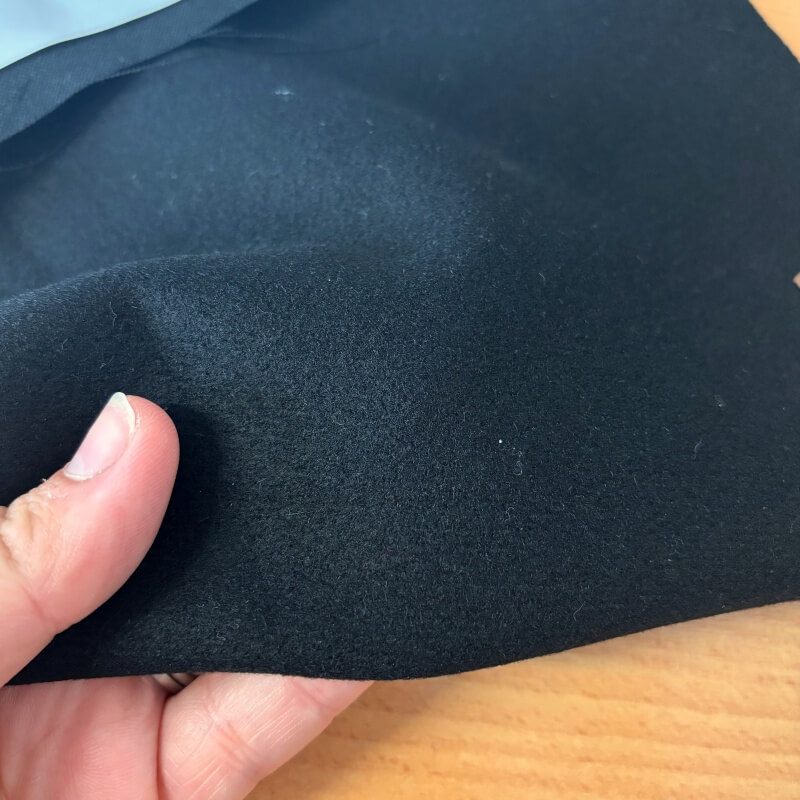 Image of Black Pure Wool Suiting