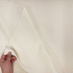 Ecru Boiled Wool Fabric