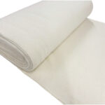 Ecru Boiled Wool Fabric