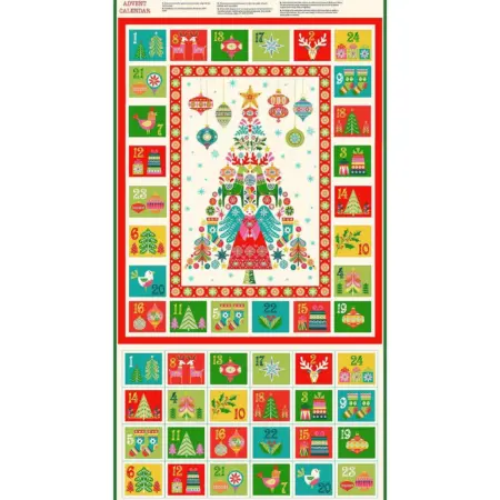Christmas Brights Advent Panel