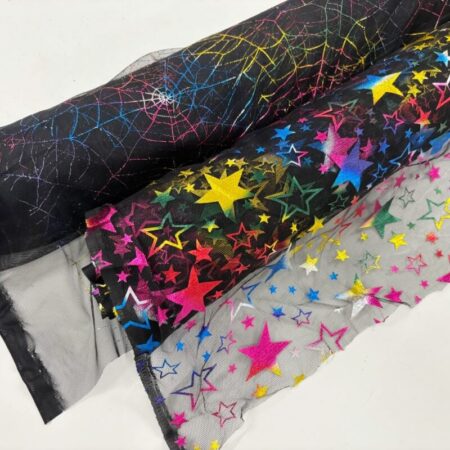 Rainbow Foil Halloween Tulle