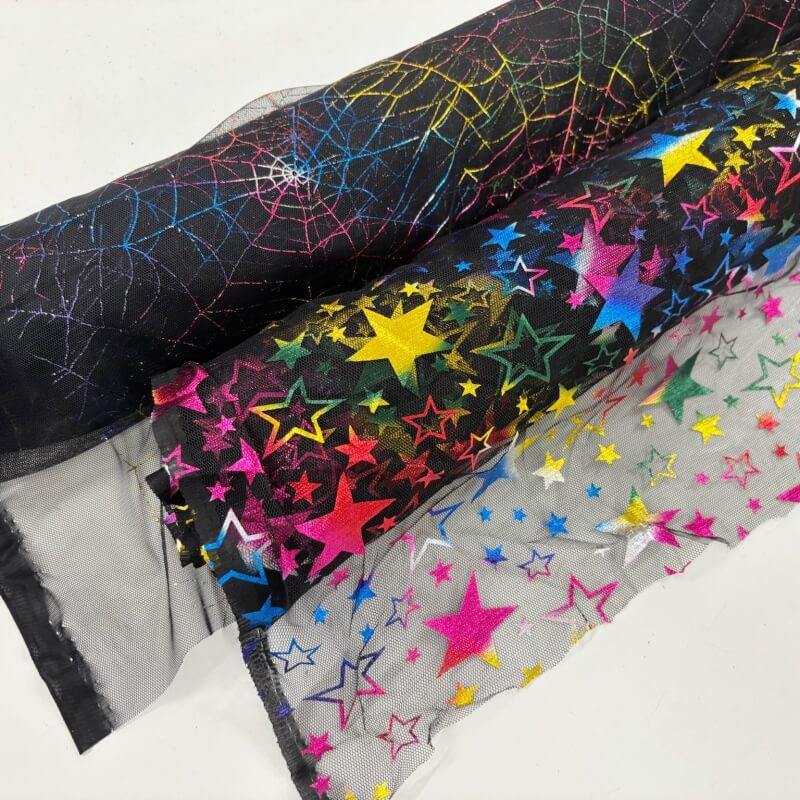 Image of Rainbow Foil Halloween Tulle