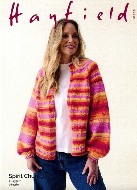 Hayfield Cardigan Pattern 10859