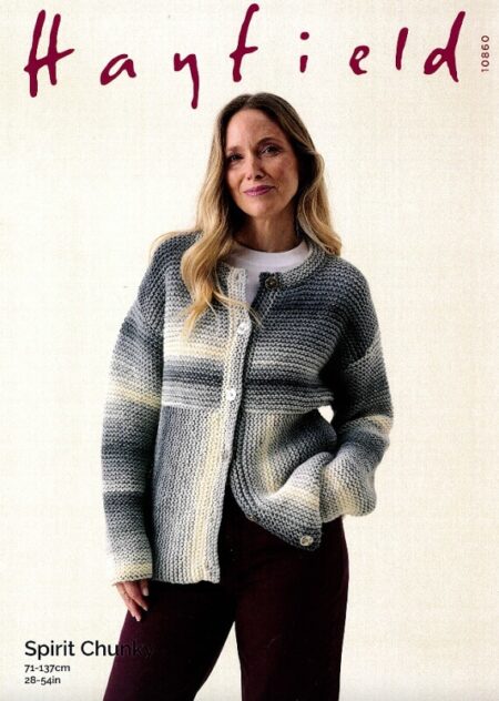 Hayfield Cardigan Pattern 10860