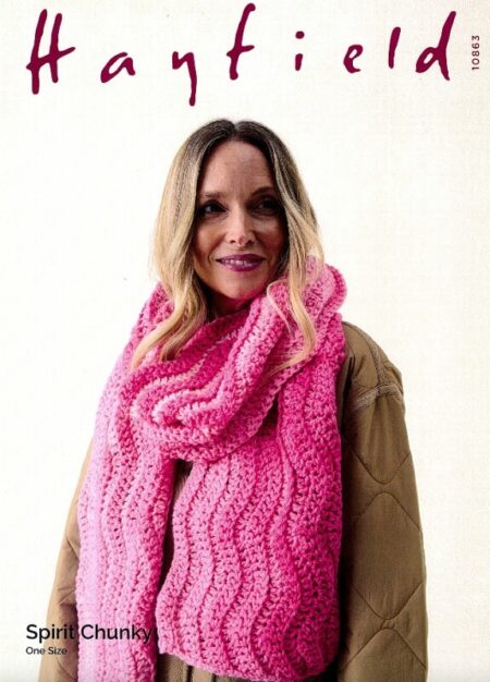 Hayfield Crochet Scarf Pattern 10863