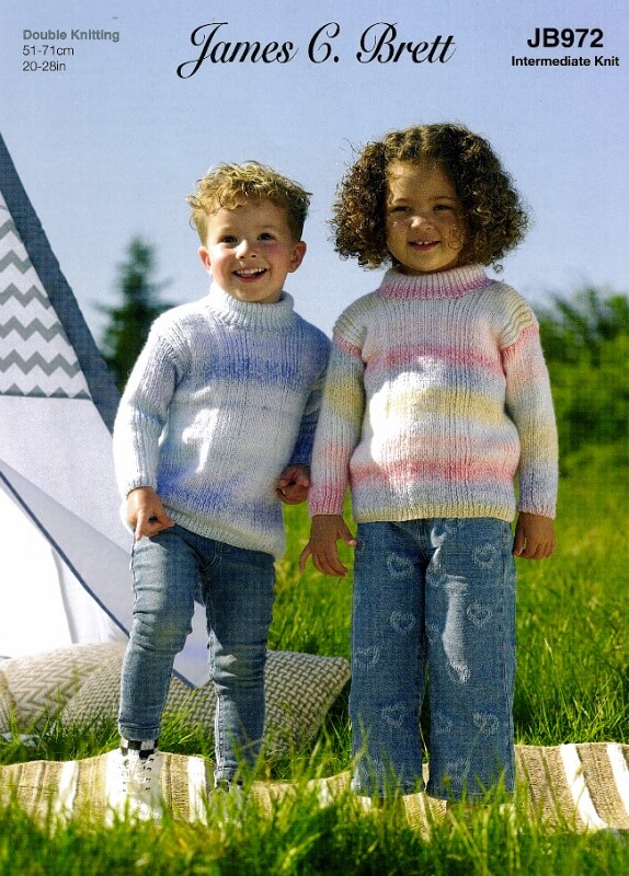 Image of James C Brett Sweater Pattern JB972
