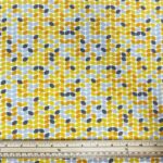Retro Leaves Cotton Jersey