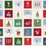 Jolly Saint Nick Christmas Squares