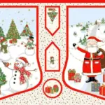 Jolly Saint Nick Stocking Panel