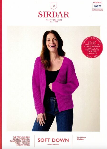 Sirdar Cardigan Pattern 10879