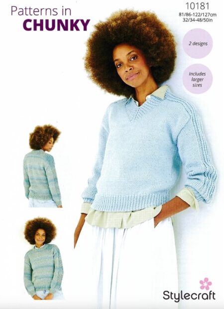 Stylecraft Sweaters Pattern 10181