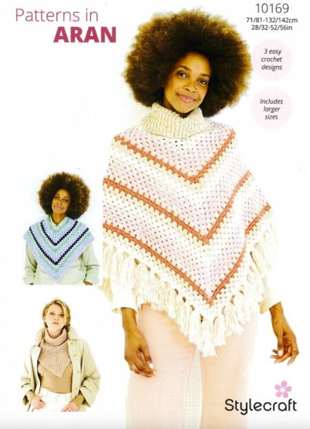 Stylecraft Crochet Poncho and Dickie Pattern 10169