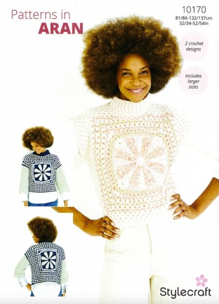 Stylecraft Crochet Sweater and Tank Top Pattern 10170
