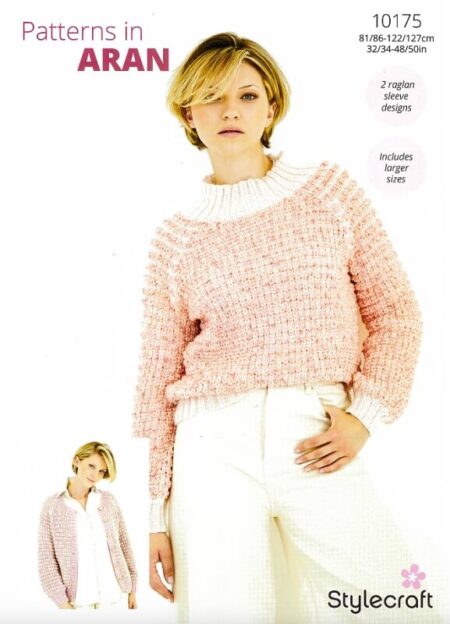 Stylecraft Sweater and Cardigan Pattern 10175