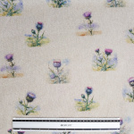 Purple Thistle All Over Linen Look