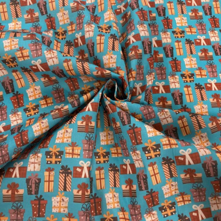 Presents Christmas Polycotton