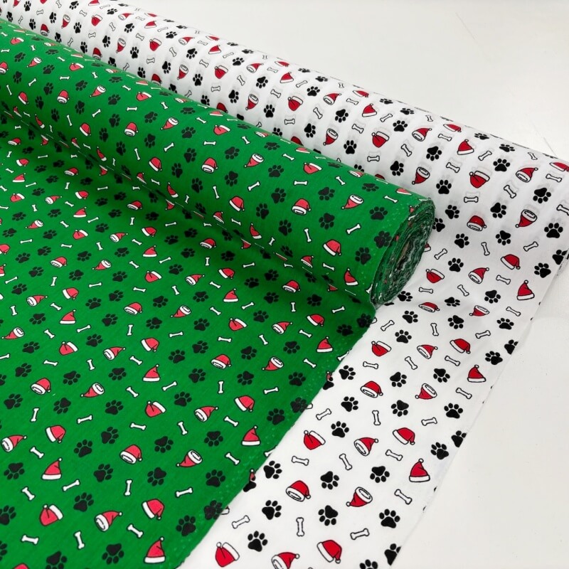 Image of Santa Paws Christmas Polycotton