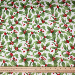 Big Holly Christmas Polycotton