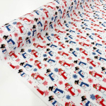 Snowman Christmas Polycotton