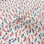 Snowman Christmas Polycotton
