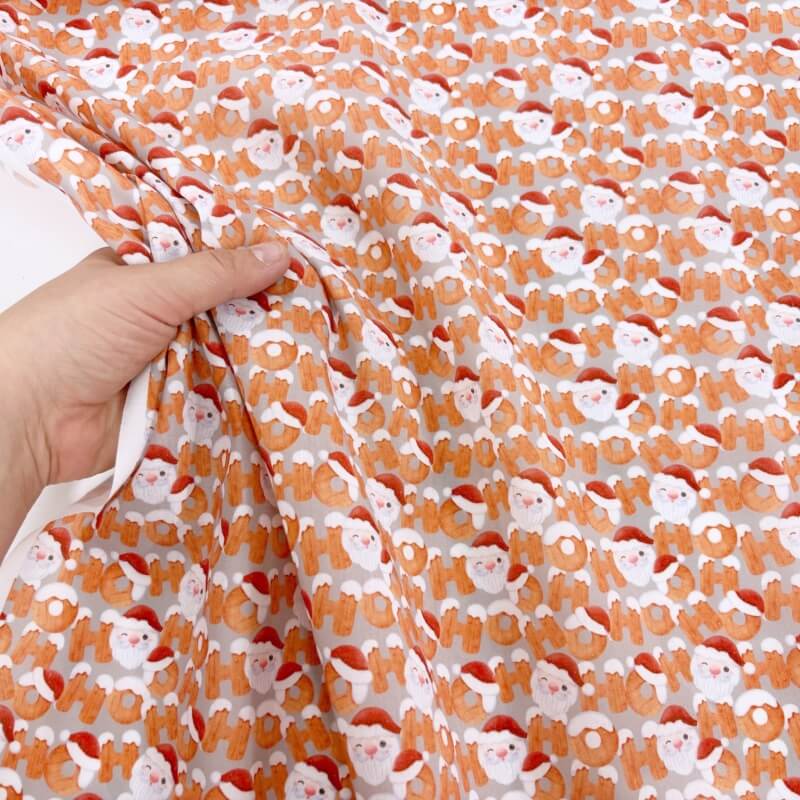 Image of HOHOHO Santa Christmas Polycotton