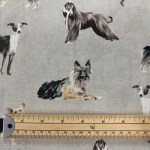 Lounging Dogs Cotton Canvas