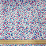 Little Flowers on White Cotton Poplin