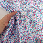 Little Flowers on White Cotton Poplin