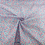 Little Flowers on White Cotton Poplin