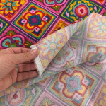Colourful Crochet Squares Cotton