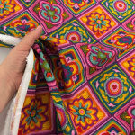 Colourful Crochet Squares Cotton