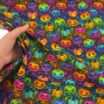 Rainbow Pumpkins Halloween Cotton