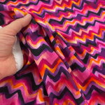 Hot Pink Zigzags Baby Cord