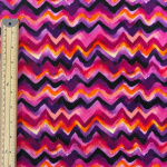 Hot Pink Zigzags Baby Cord