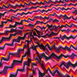 Hot Pink Zigzags Baby Cord