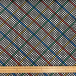 Black and White Diagonal Check Cotton