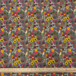 Wildflower with Butterfly Cotton Poplin