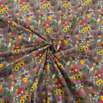 Wildflower with Butterfly Cotton Poplin
