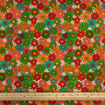 Retro Vibes Floral Polycotton