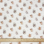 Woodland Animal Snuggles Cotton