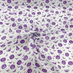 Pumpkins and Bats Halloween Polycotton