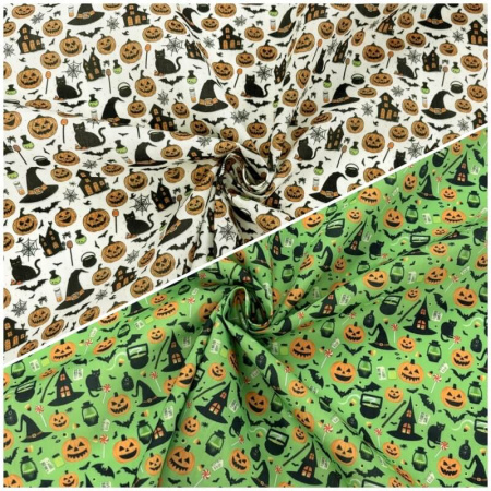 Haunted Halloween Polycotton
