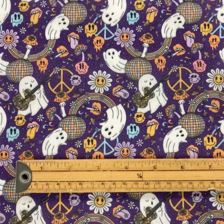 Party Ghosts Halloween Polycotton