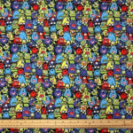 Monster Party Halloween Polycotton