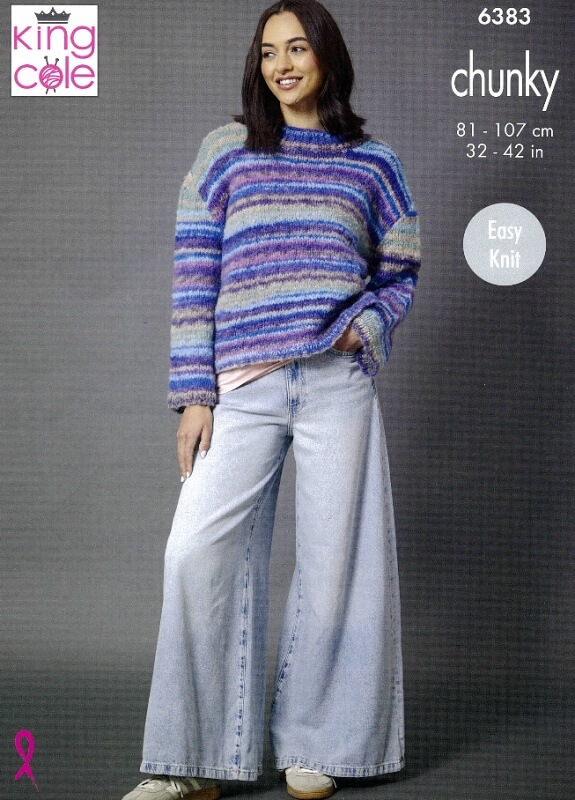Image of King Cole Sweater and Cardigan Pattern 6383